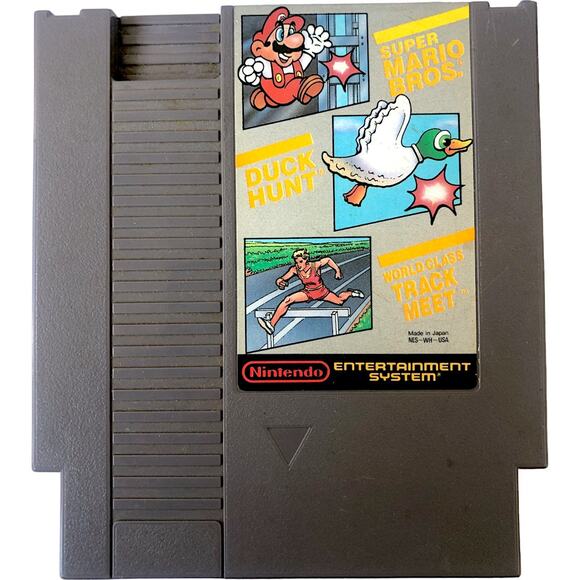 Super Mario Duck Hunt World Class Track Meet Game Cartridge Nintendo NES - Picture 1 of 4